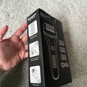 Electric Callus Remover – Black Rechargeable Foot File